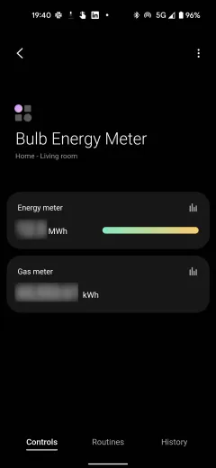 Bulb Energy Meter Landing Screen