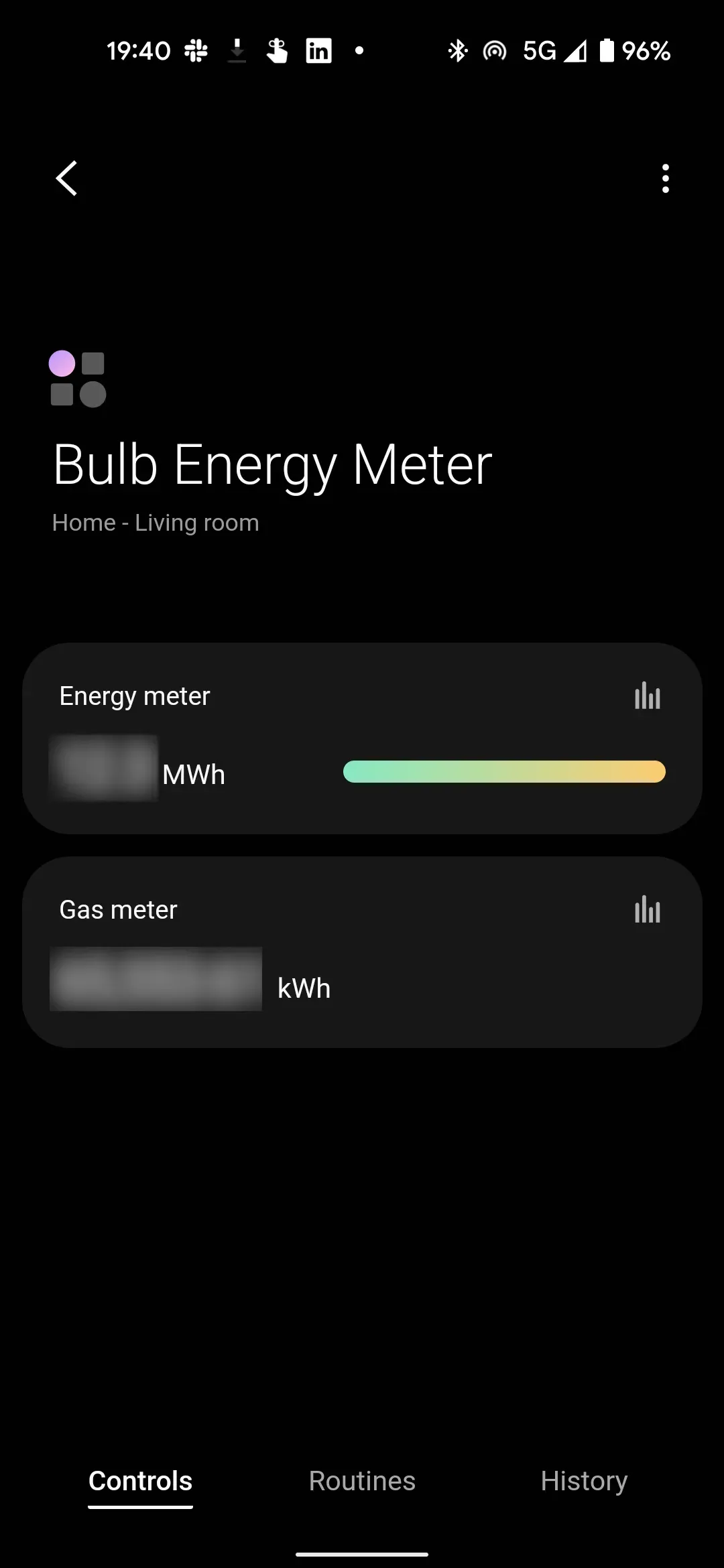 Bulb Energy Meter Landing Screen